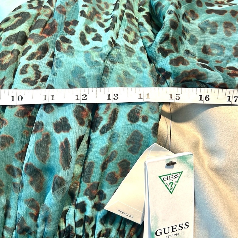 NWT, GUESS,Laureen Dress SMART ECO-Friendly Collection,Slimming,Ruched, Size XS - Picture 10 of 15